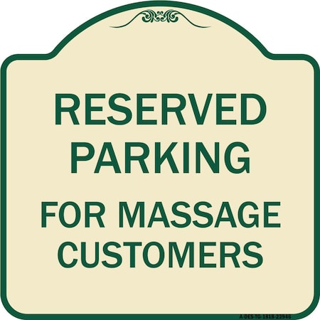 Signmission For Massage Customers Heavy-Gauge Aluminum Architectural Sign, TG-1818-23946 A-DES-TG-1818-23946